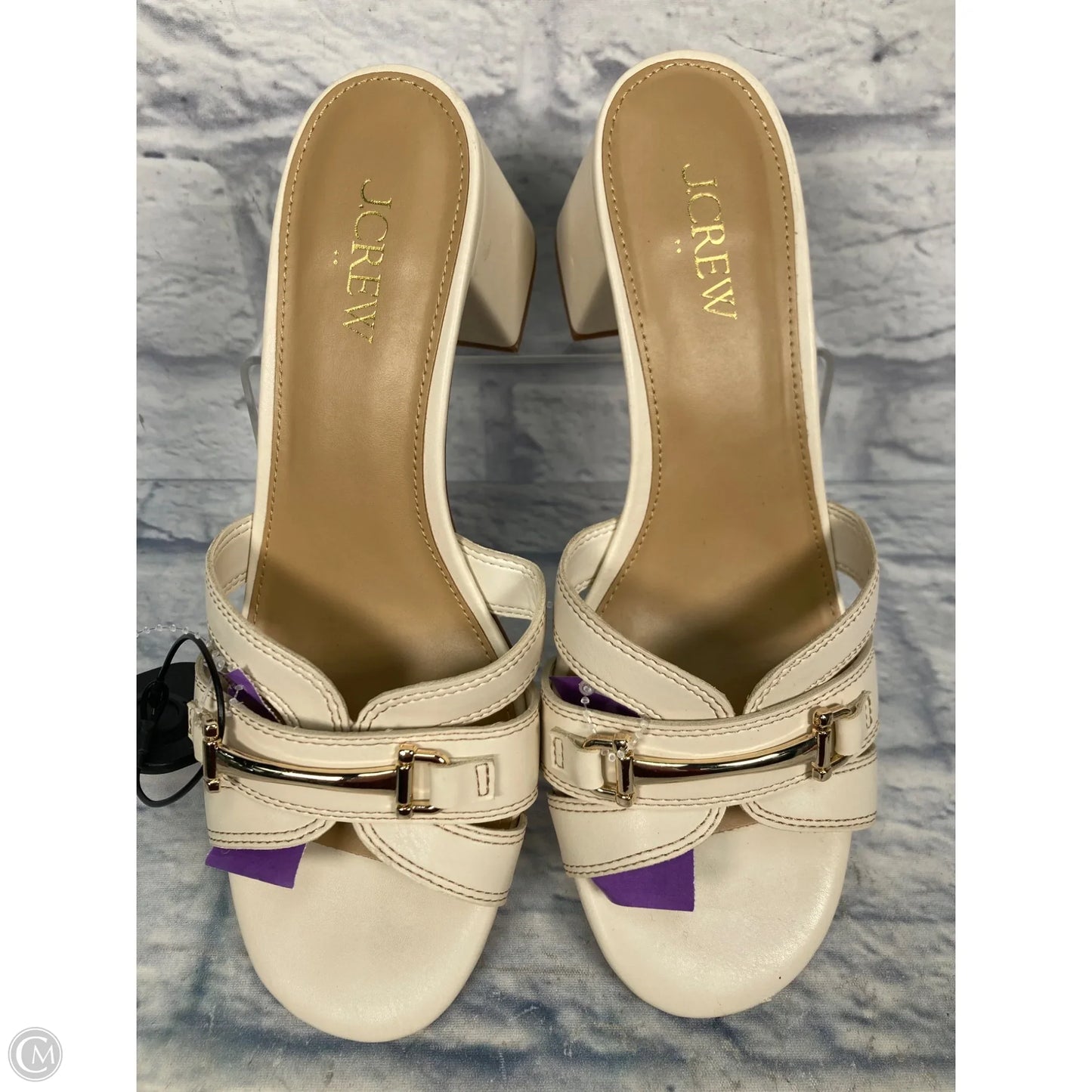 Sandals Heels Block By J. Crew In Animal Print, Size: 8