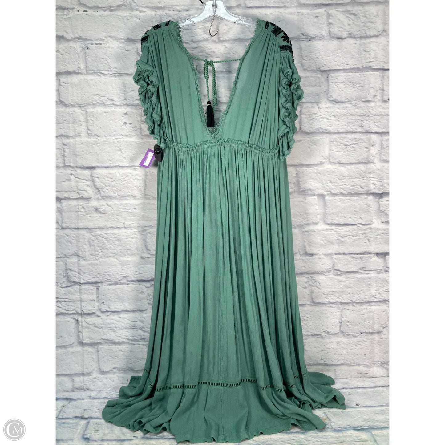 Dress Casual Midi By Free People In Green, Size: M