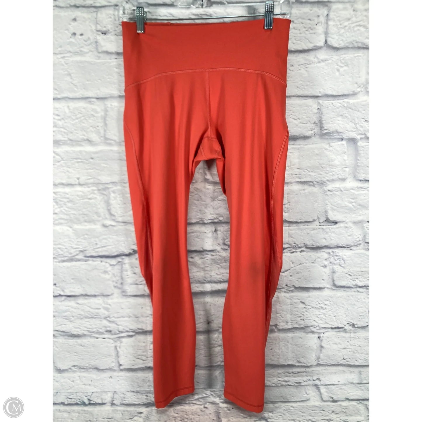 Athletic Leggings By Lululemon In Orange, Size: M