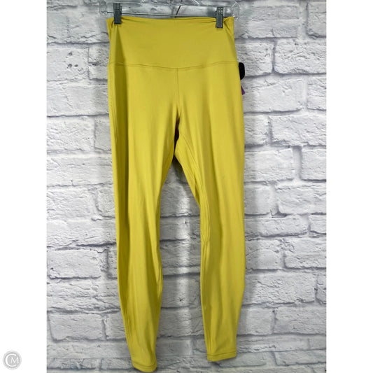 Athletic Leggings By Lululemon In Yellow, Size: M