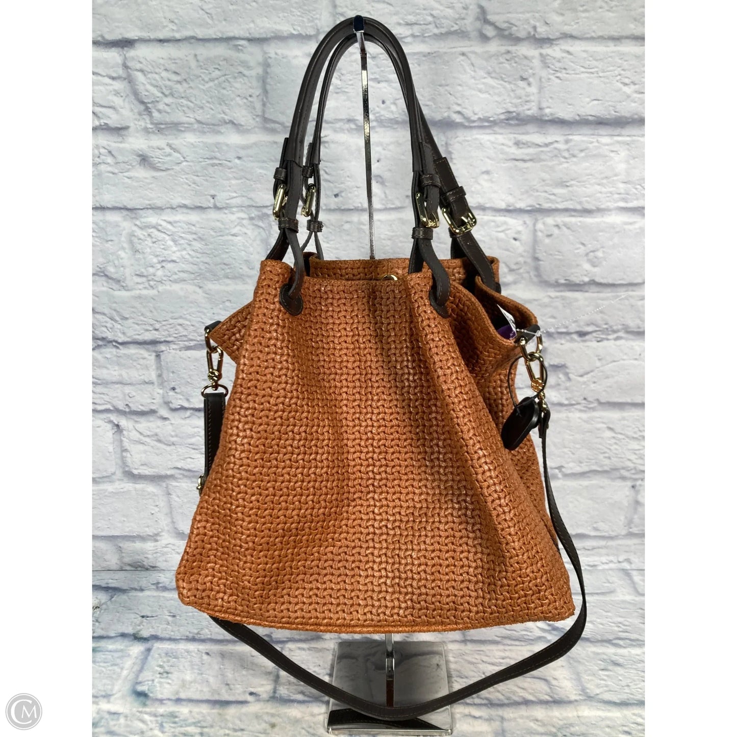 Handbag Leather By Clothes Mentor, Size: Large