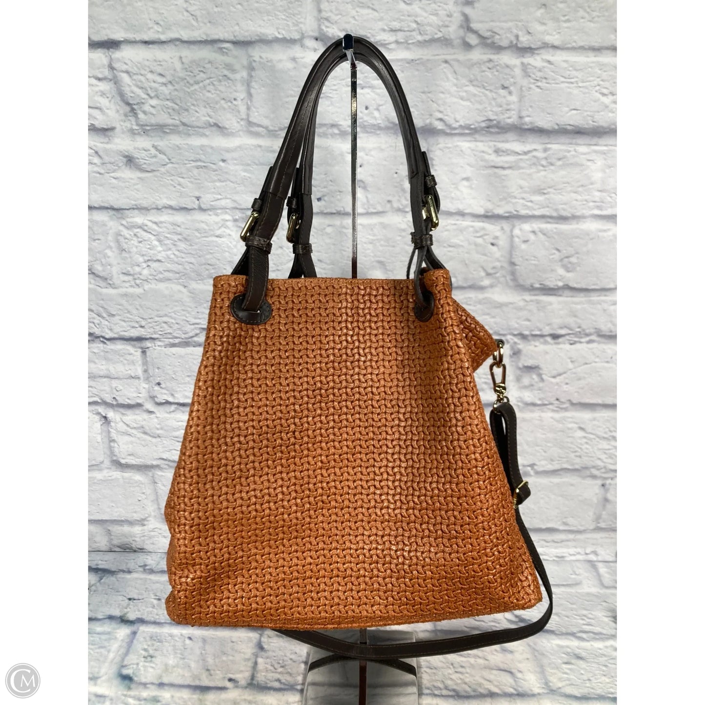 Handbag Leather By Clothes Mentor, Size: Large