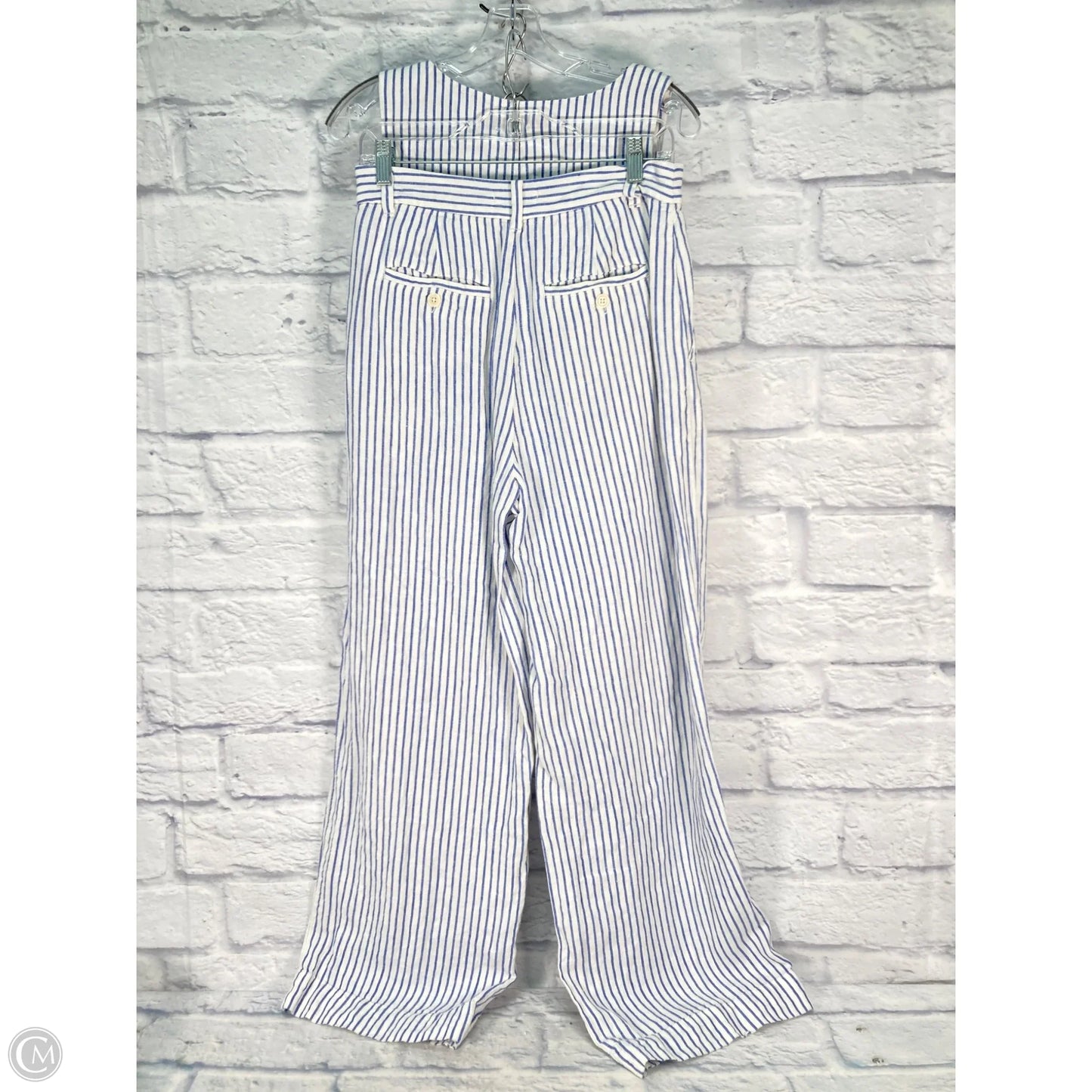 Lounge Set Pants By Madewell In Blue & White, Size: 4