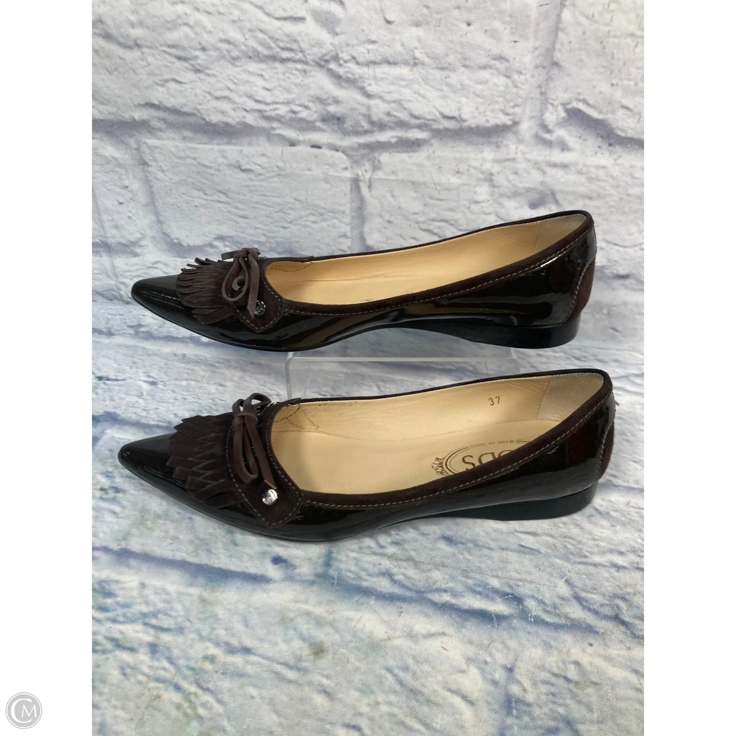 Shoes Luxury Designer By Tods In Brown, Size: 7