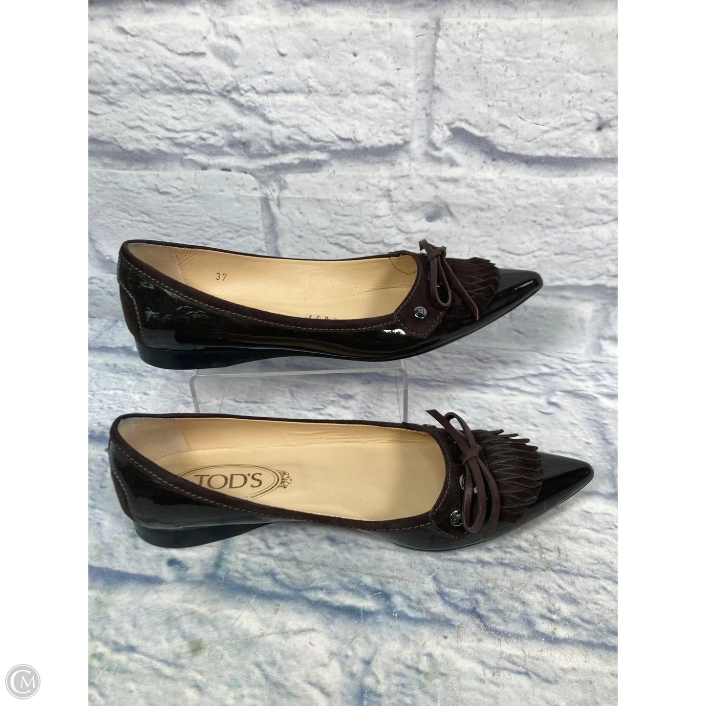 Shoes Luxury Designer By Tods In Brown, Size: 7
