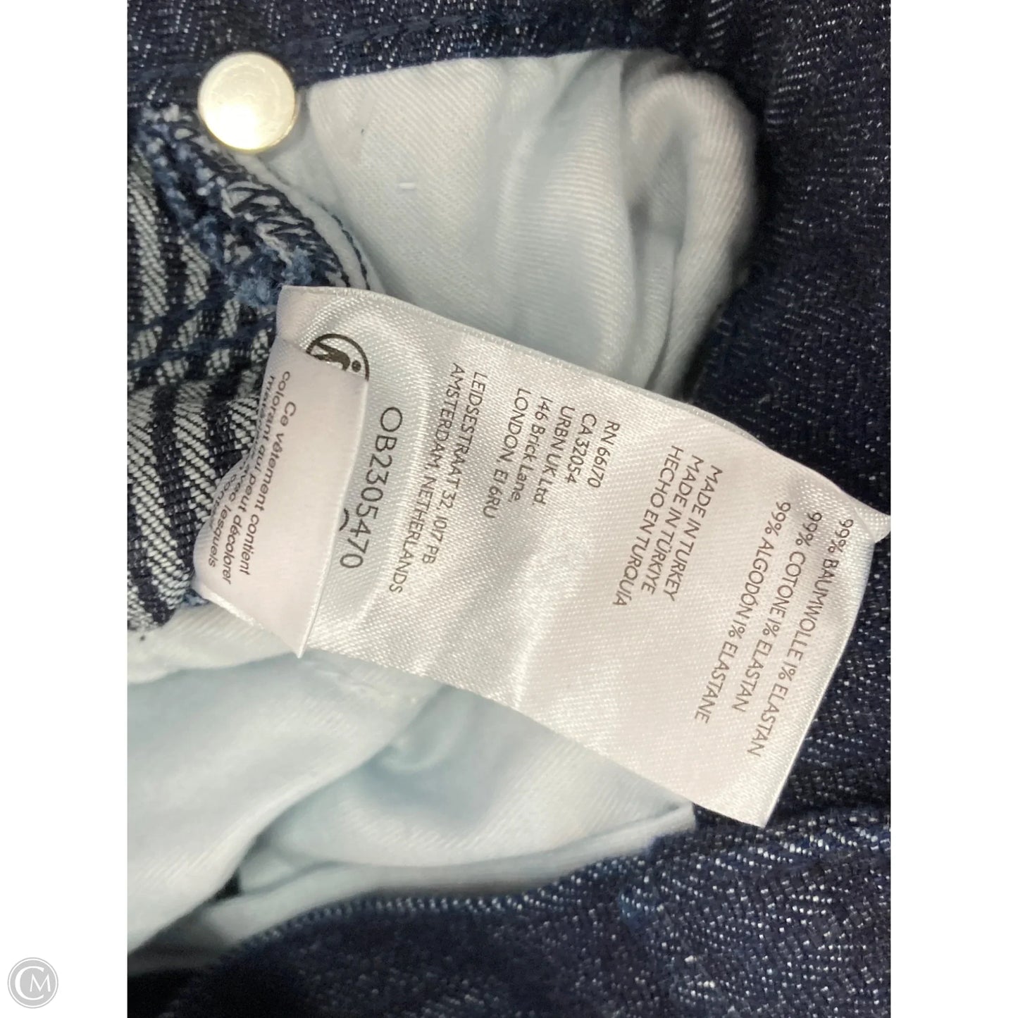 Jeans Straight By Pilcro In Blue Denim, Size: 10