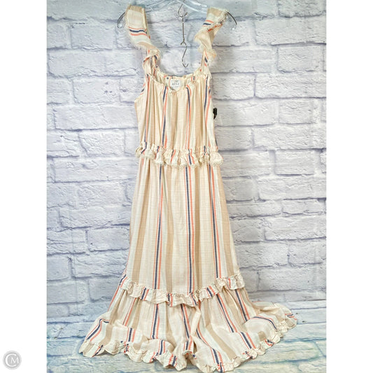 Dress Designer By Misa In Cream & Pink, Size: M