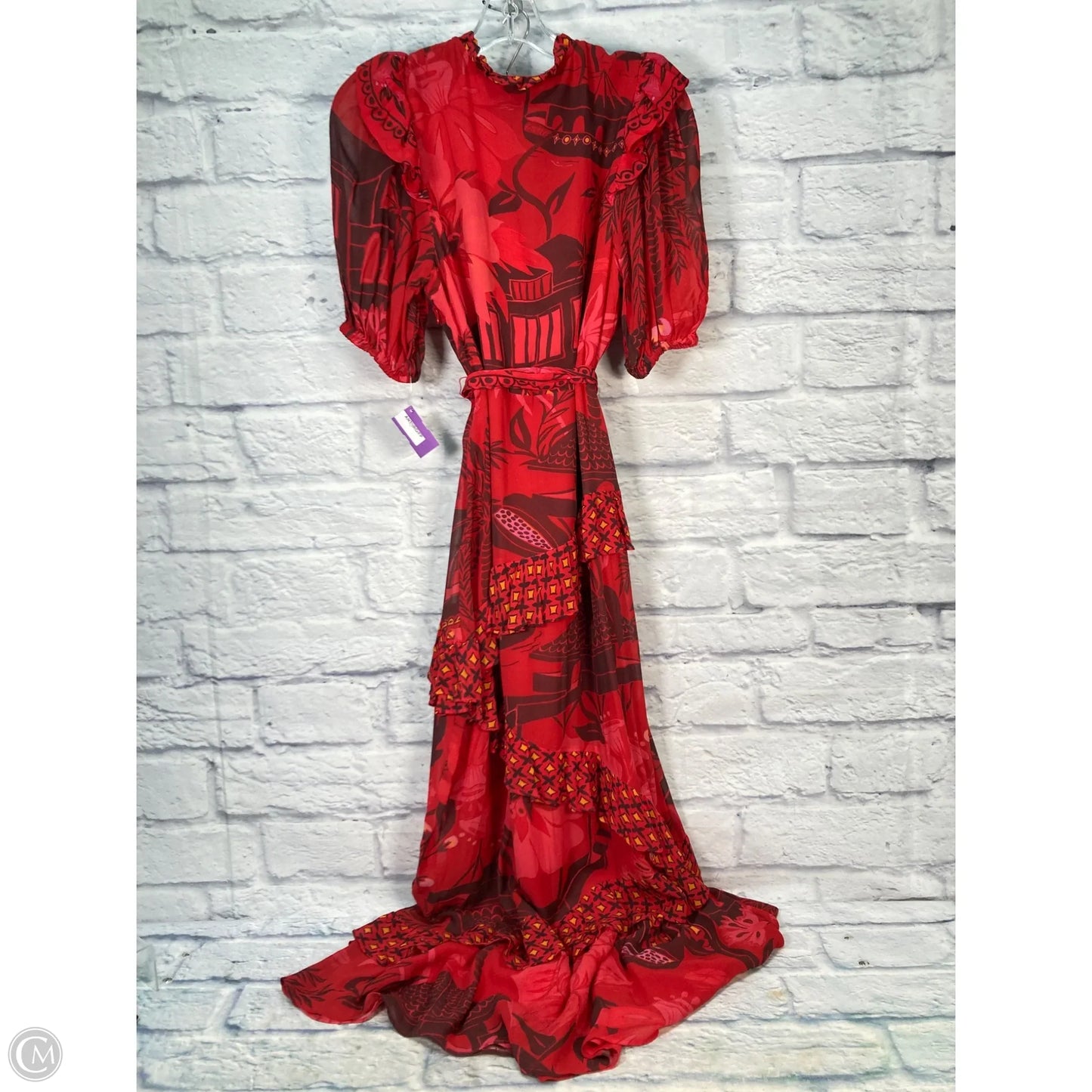 Dress Casual Maxi By Farm Rio In Red, Size: S