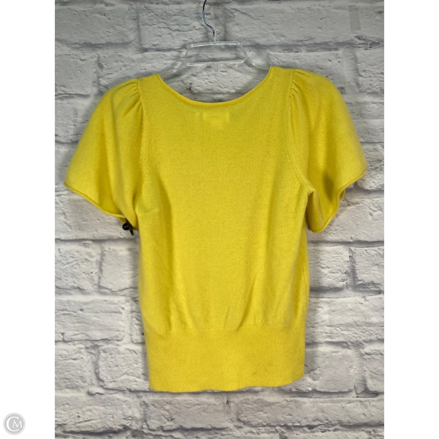 Sweater Short Sleeve By Maeve In Yellow, Size: S