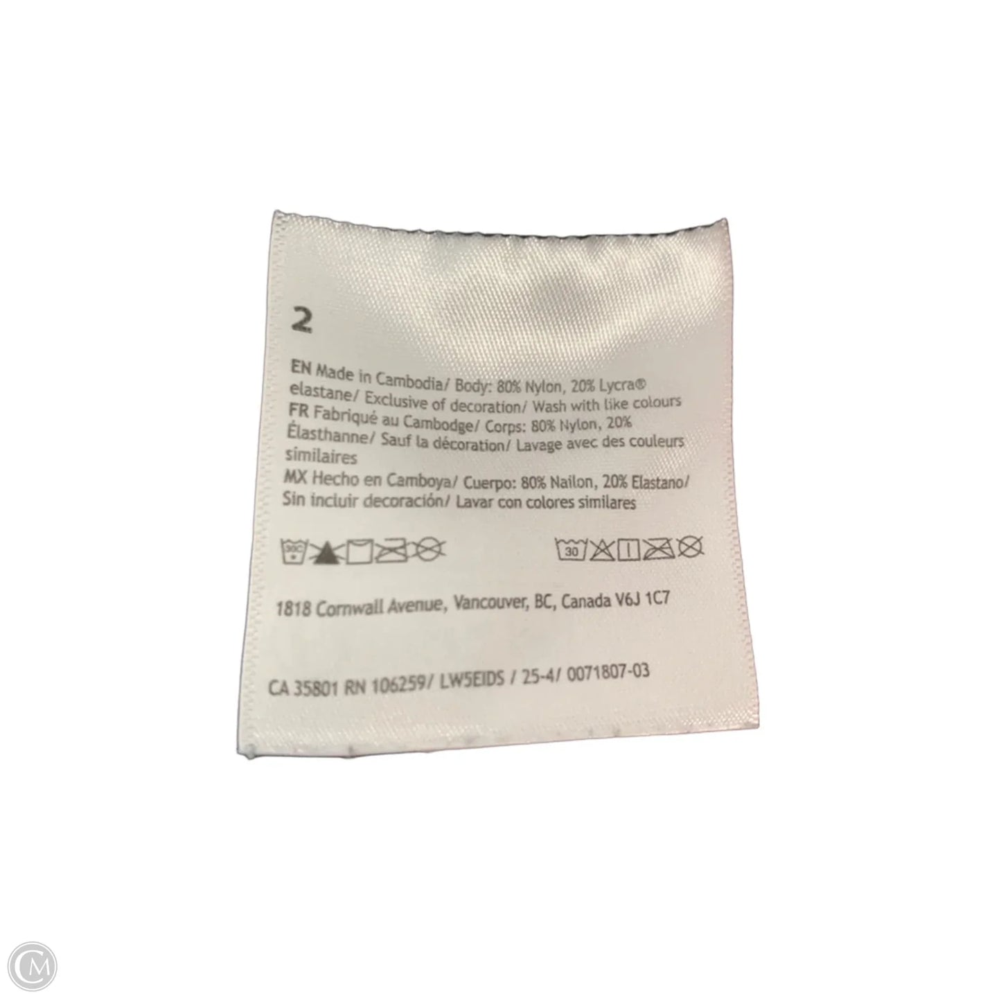 Athletic Leggings By Lululemon In Black, Size: Xs