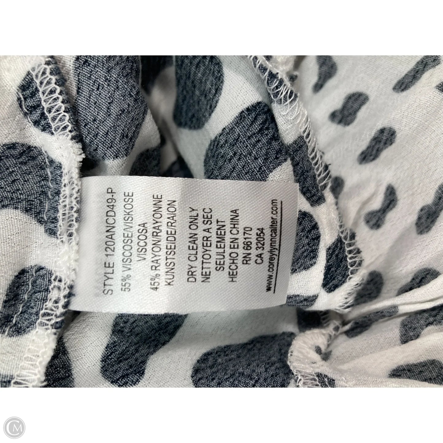Dress Casual Maxi By Corey Lynn Calter In Black & White, Size: L
