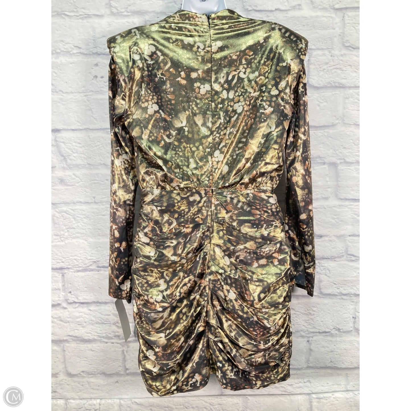Dress Designer By All Saints In Gold, Size: Xs