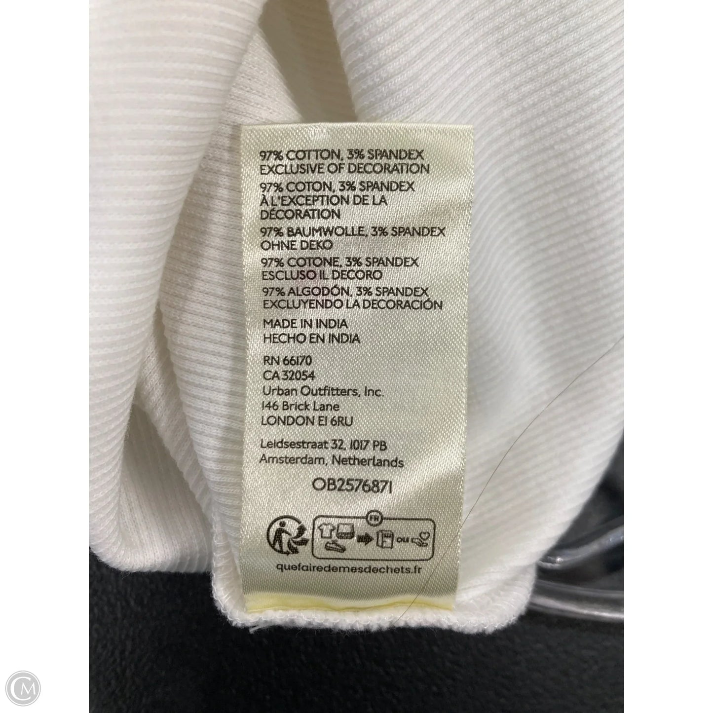 Top Sleeveless By Anthropologie In White, Size: S