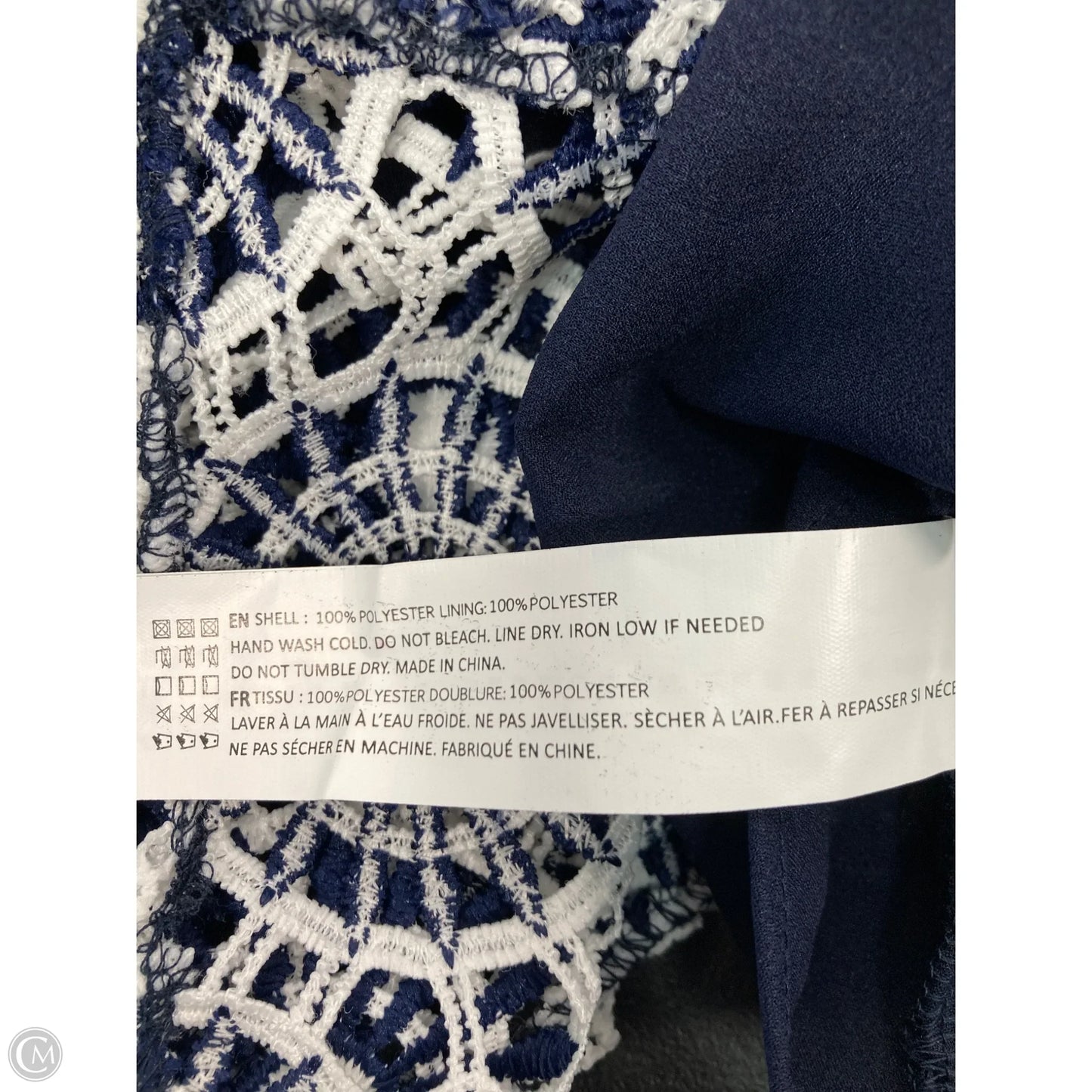Skirt Set 2pc By En Saison In Blue & White, Size: S