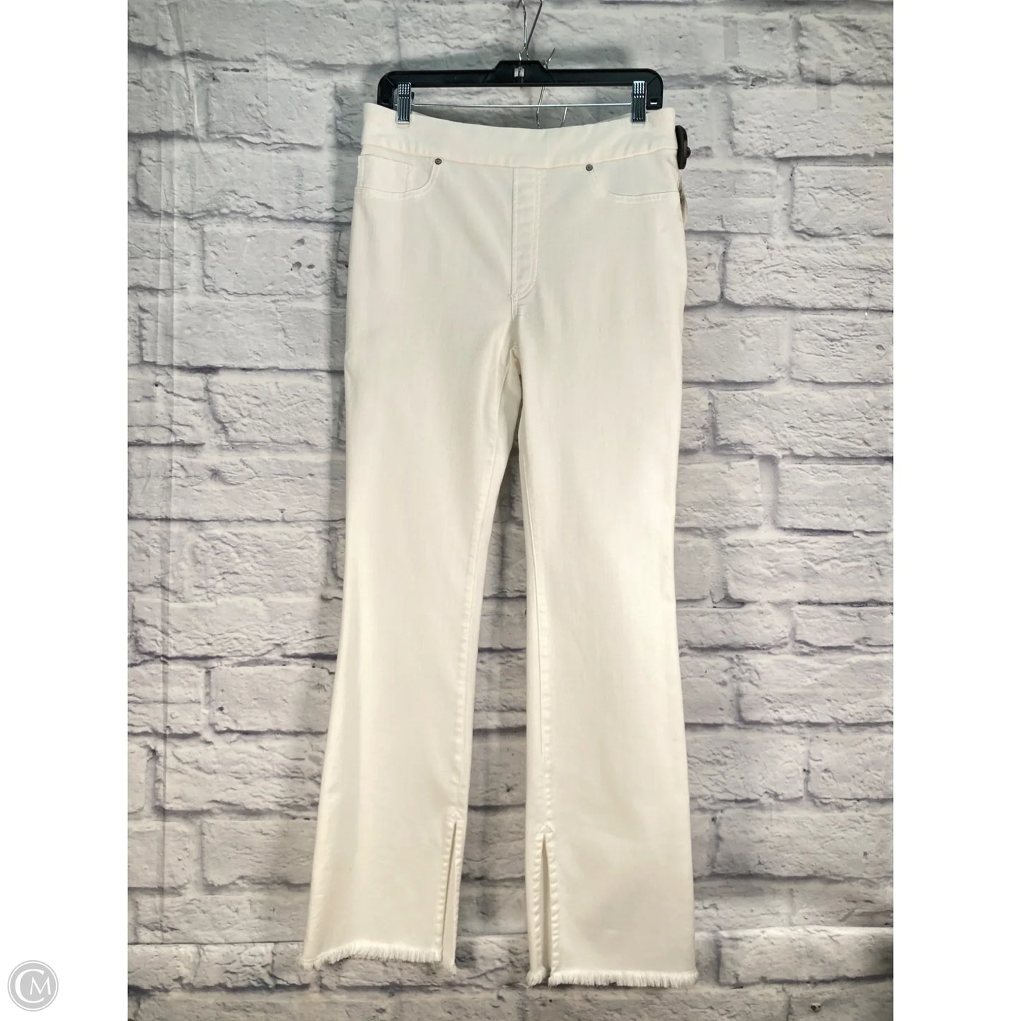 Jeans Boot Cut By Chicos In White Denim, Size: 6
