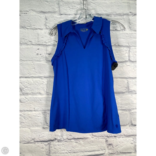 Top Sleeveless Designer By Lilly Pulitzer In Blue, Size: M