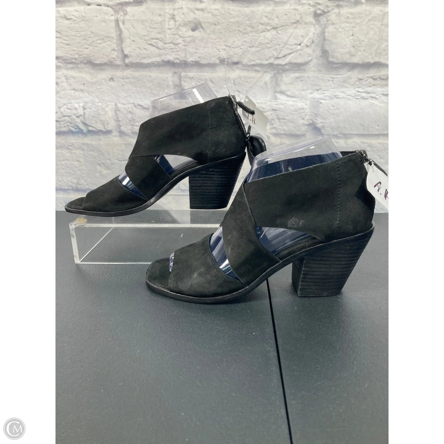 Sandals Heels Block By Eileen Fisher In Black, Size: 7
