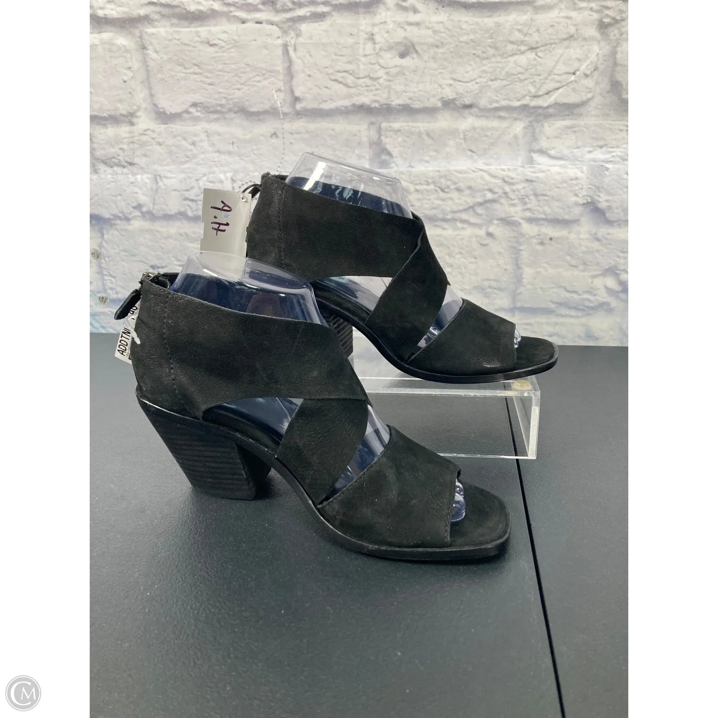 Sandals Heels Block By Eileen Fisher In Black, Size: 7