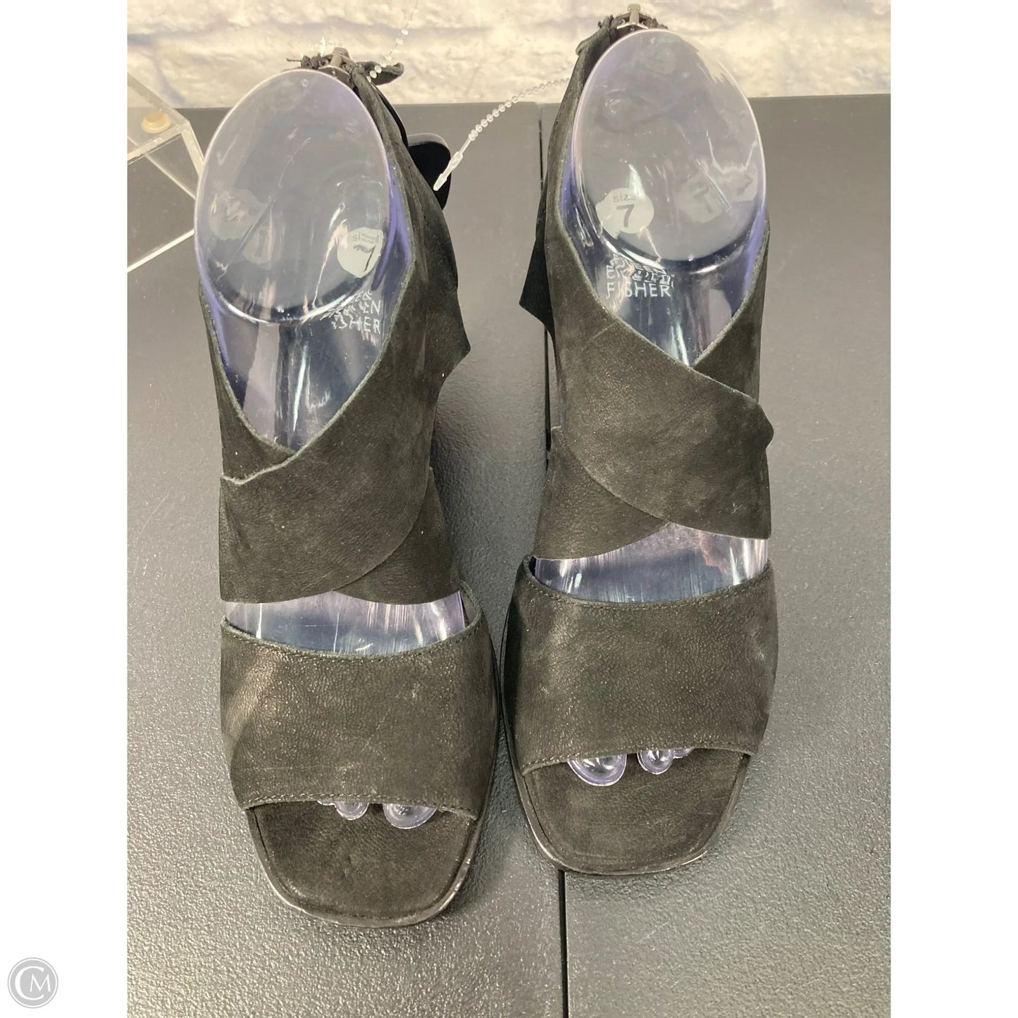 Sandals Heels Block By Eileen Fisher In Black, Size: 7