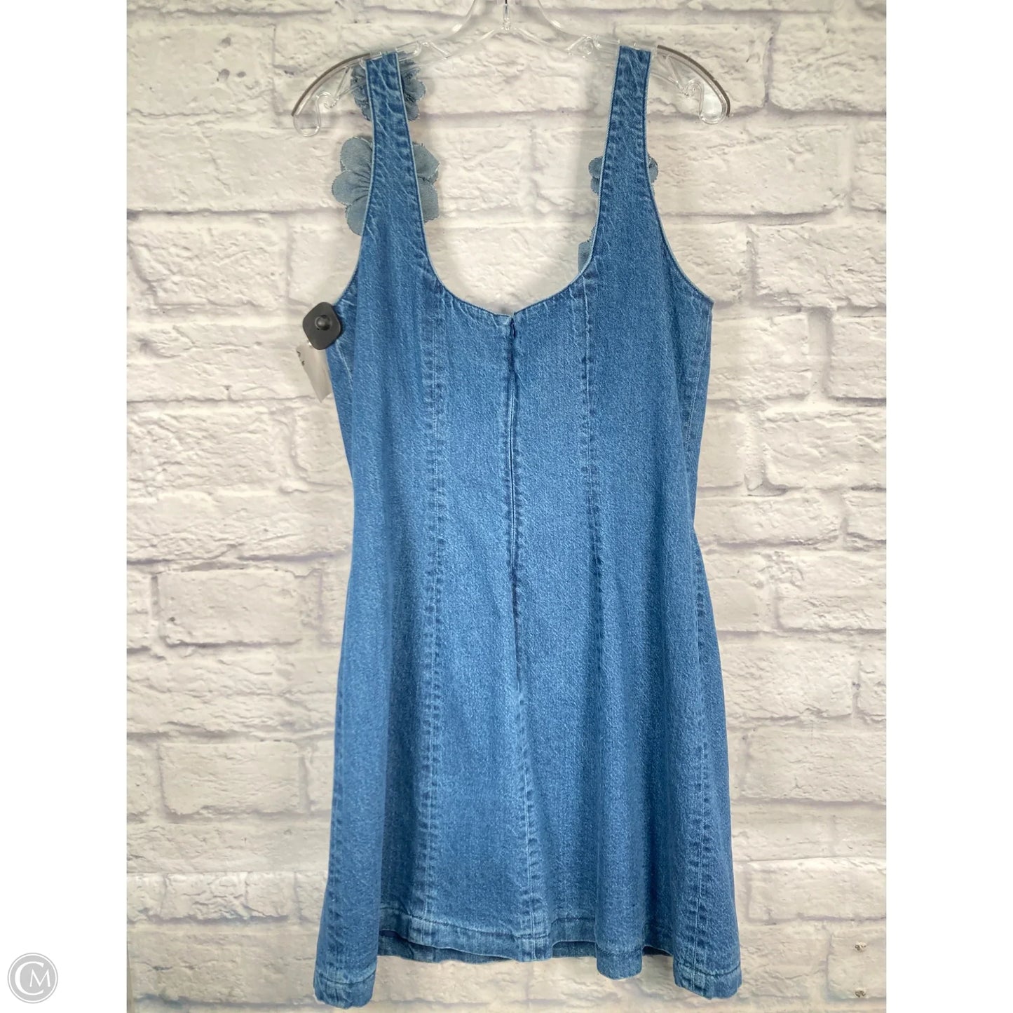 Dress Casual Short By Avec Les Filles In Blue Denim, Size: L