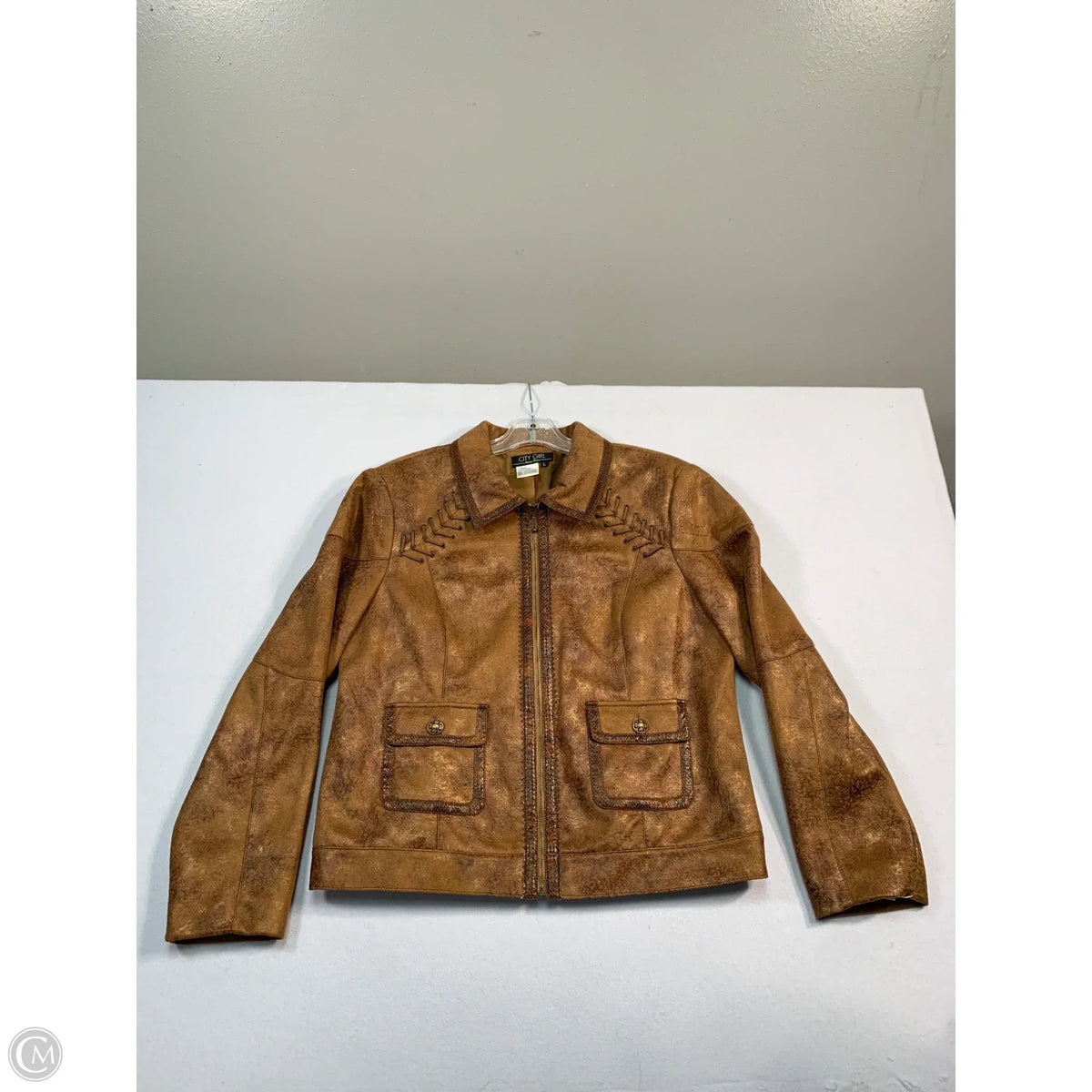 Jacket Other By Clothes Mentor In Brown, Size: L