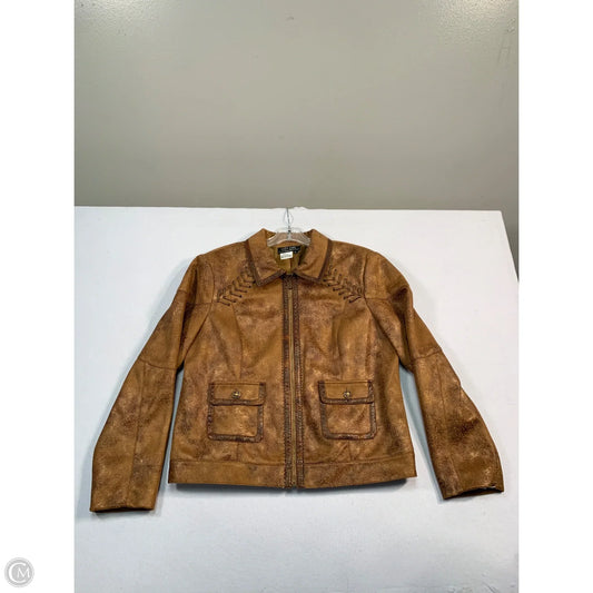 Jacket Other By Clothes Mentor In Brown, Size: L