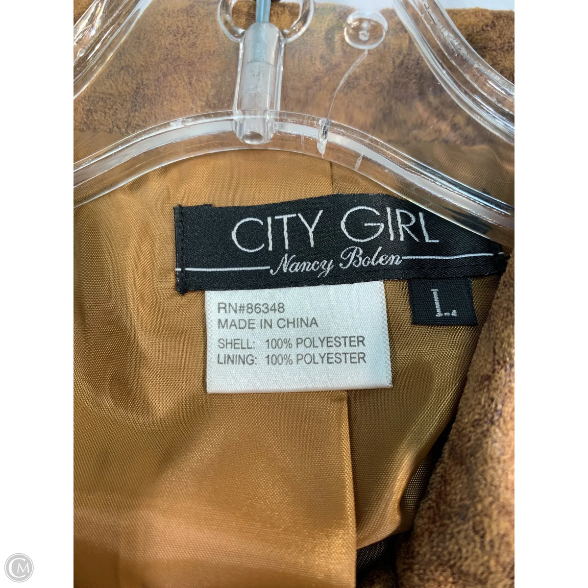 Jacket Other By Clothes Mentor In Brown, Size: L
