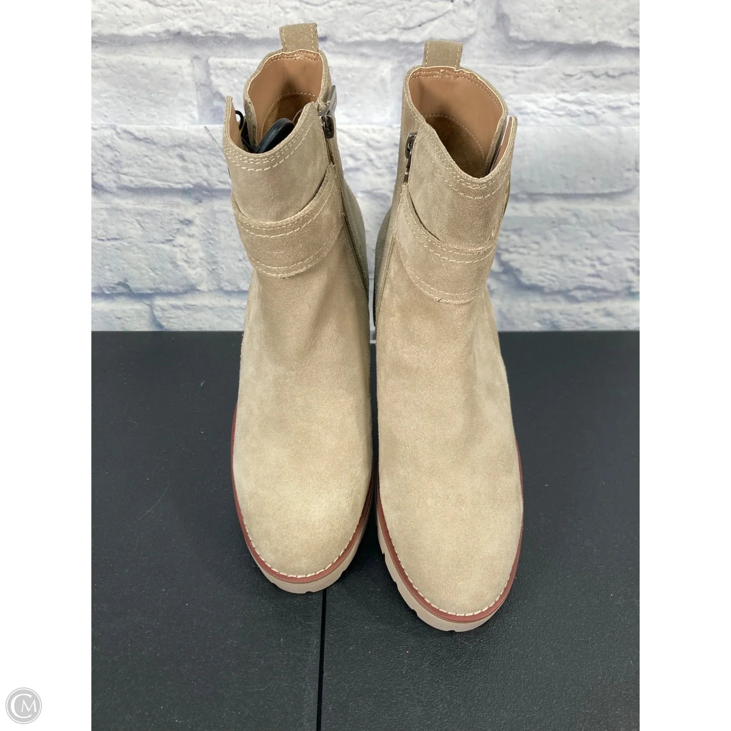 Boots Leather By Blondo In Beige, Size: 8.5