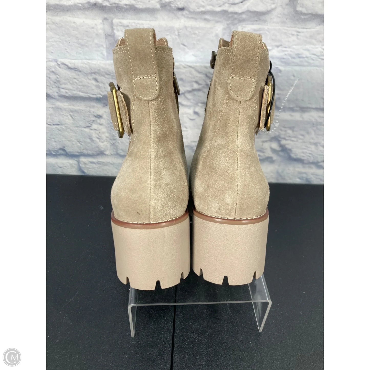 Boots Leather By Blondo In Beige, Size: 8.5