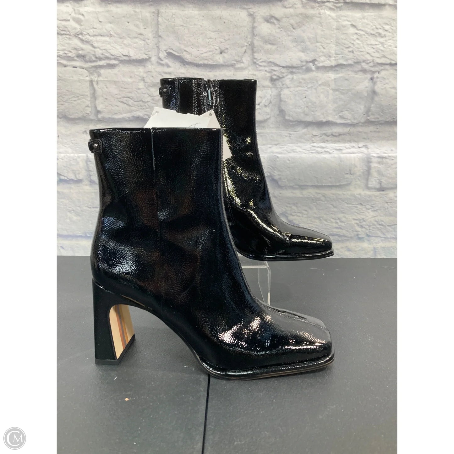Boots Ankle Heels By Sam Edelman In Black, Size: 7.5
