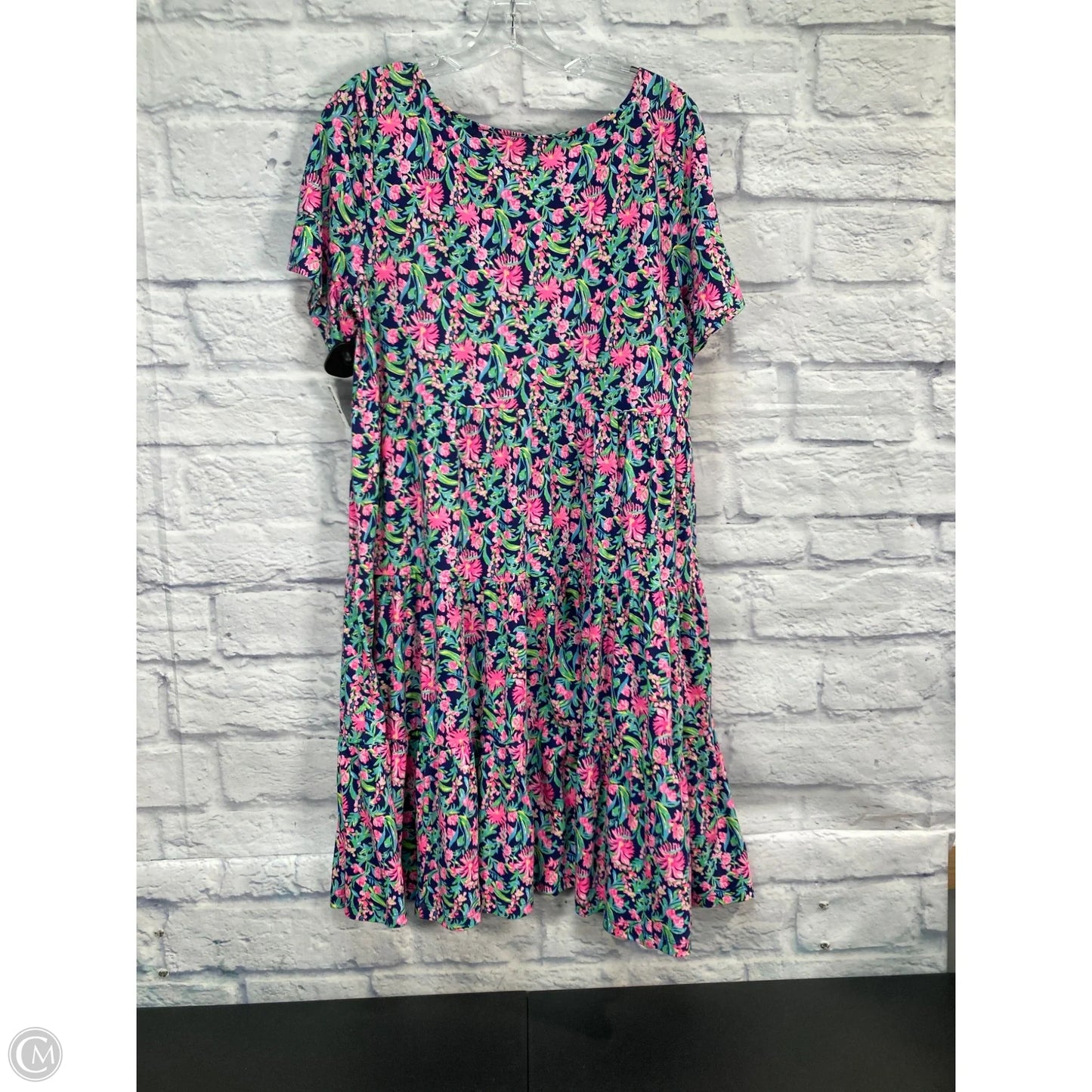 Dress Designer By Lilly Pulitzer In Blue & Pink, Size: L