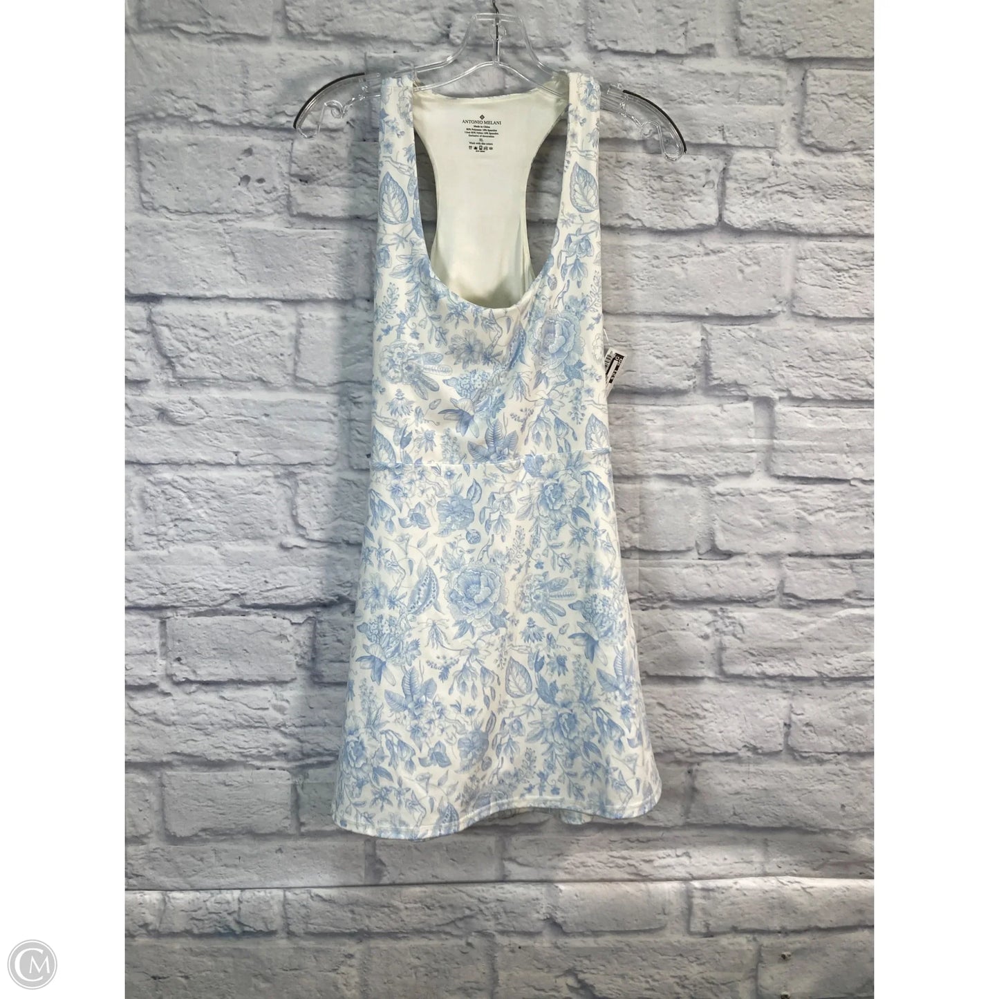 Athletic Dress By Antonio Melani In Blue & Cream, Size: Xl