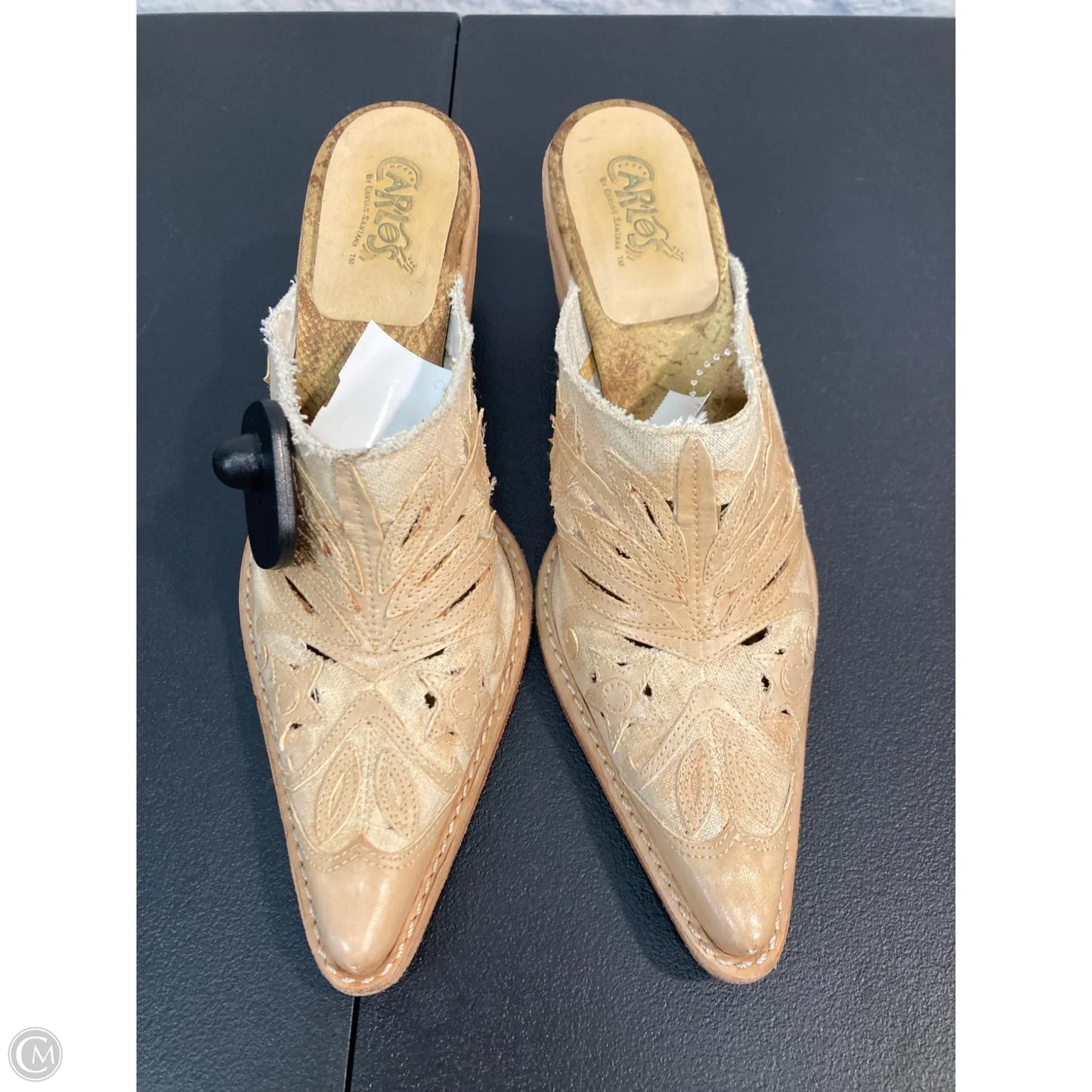 Boots Ankle Heels By Carlos By Carlos Santana In Tan, Size: 7.5