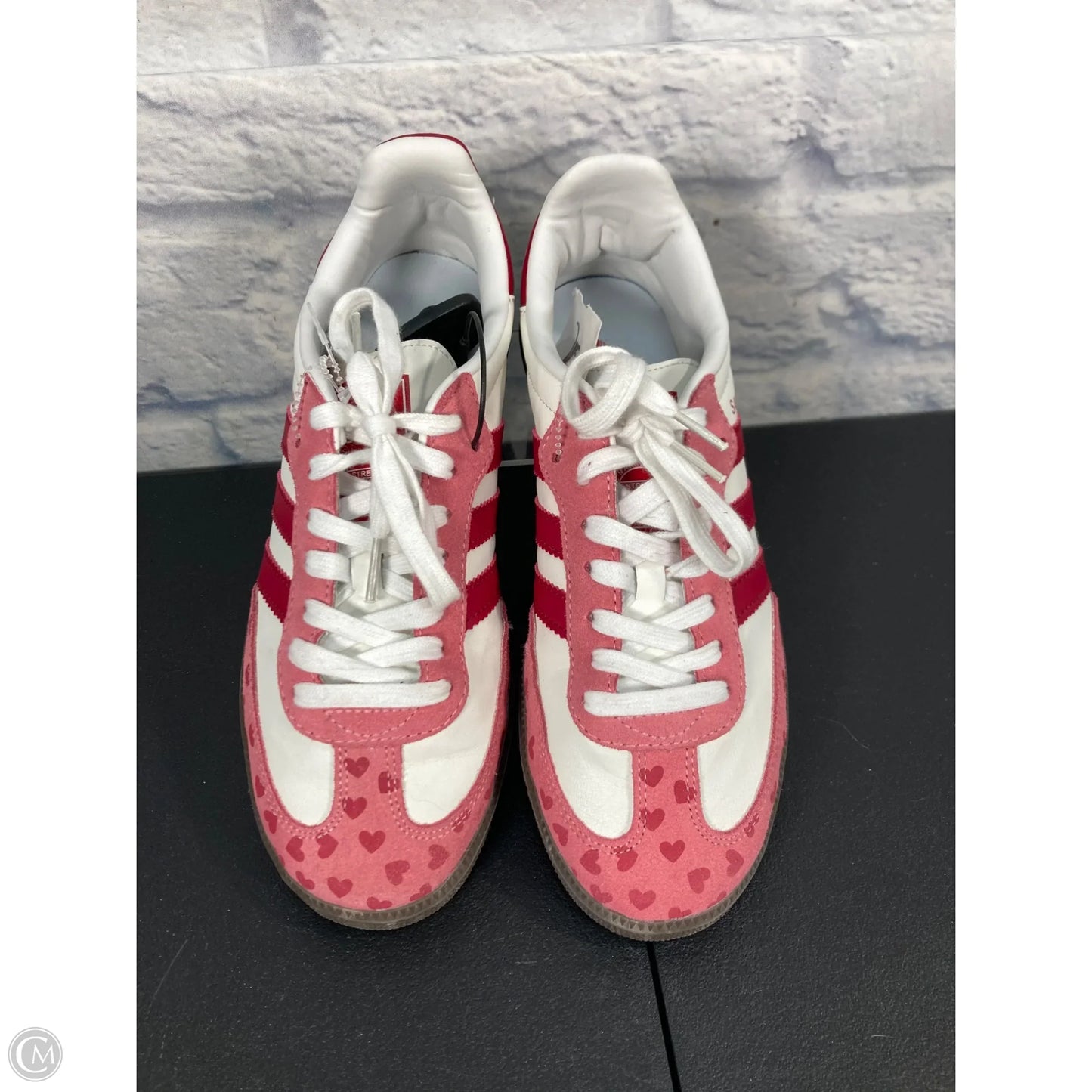 Shoes Sneakers By Adidas In Pink & White, Size: 9