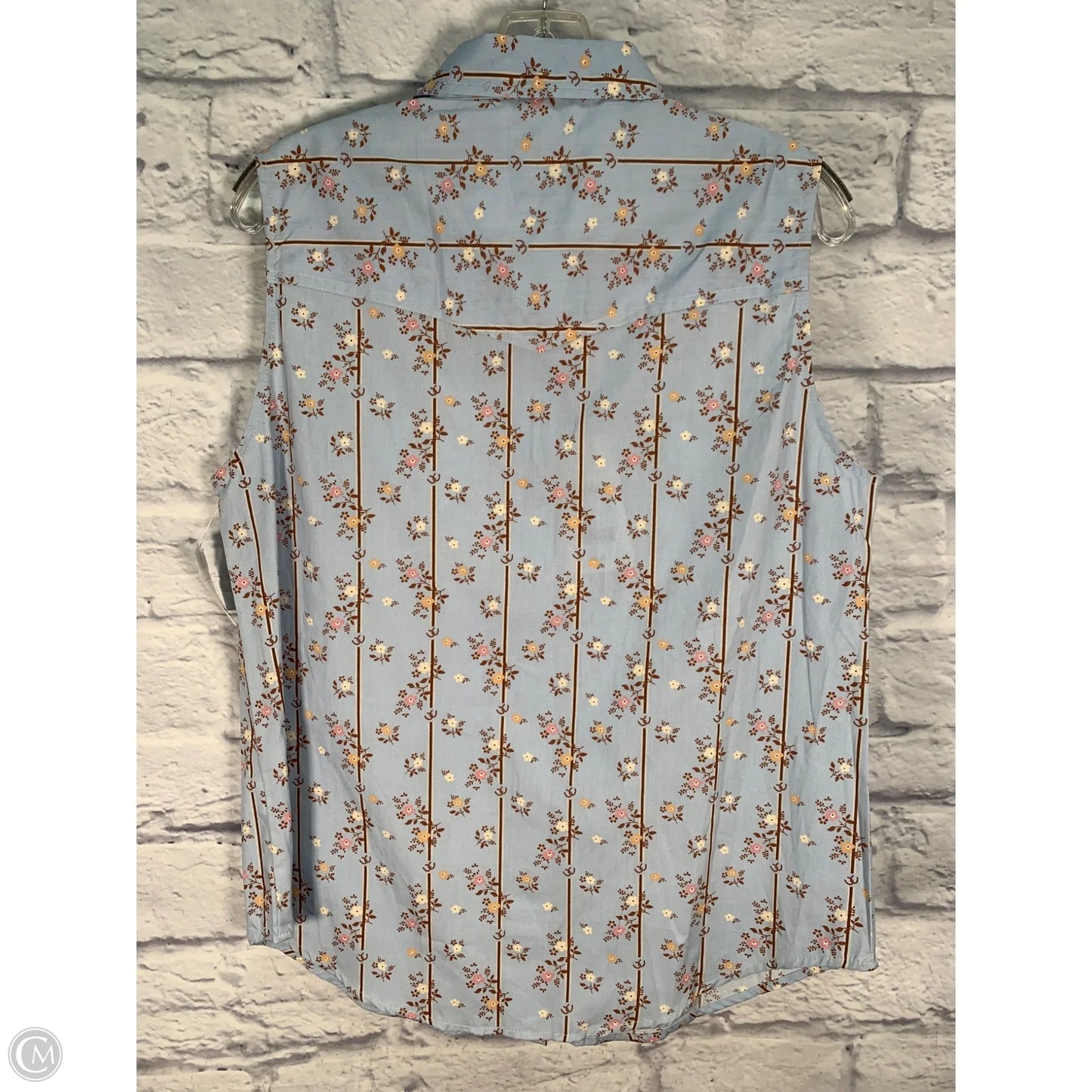 Top Sleeveless By Clothes Mentor In Blue, Size: M