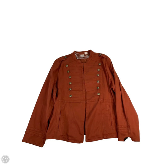 Jacket Other By Chicos In Orange, Size: Xl