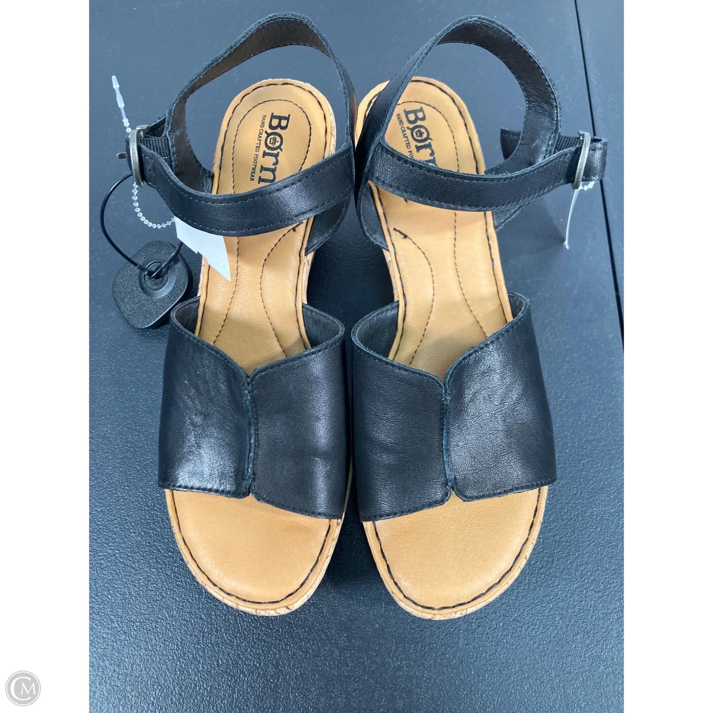 Sandals Heels Wedge By Born In Black, Size: 8