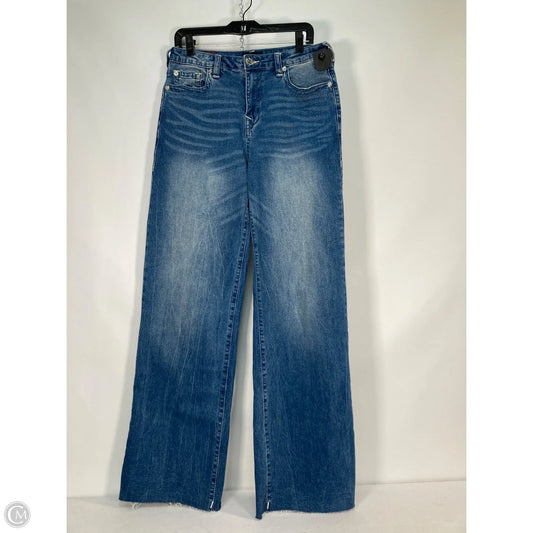 Jeans Wide Leg By True Religion In Blue Denim, Size: 8