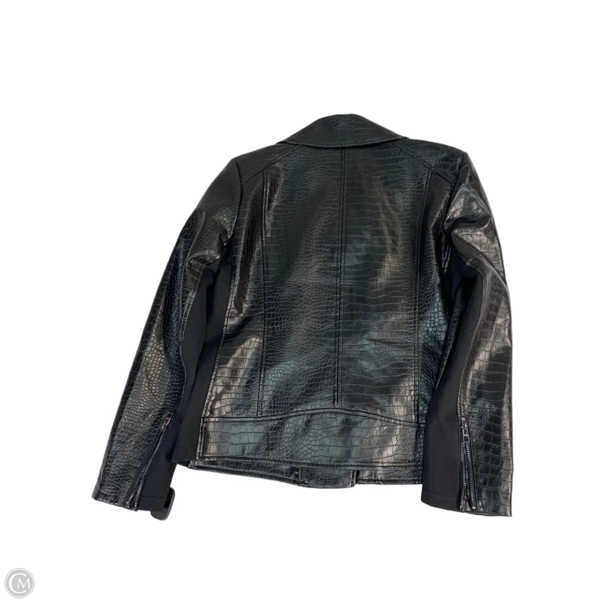 Jacket Moto By Chicos In Black, Size: S