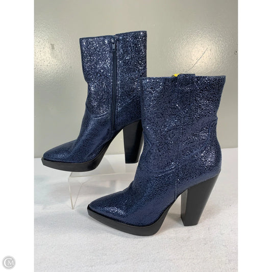 Boots Ankle Heels By Vince Camuto In Blue, Size: 9.5