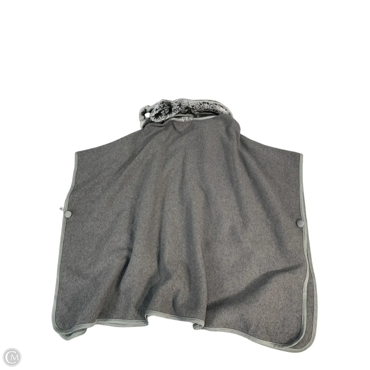 Poncho By Chicos In Grey, Size: M
