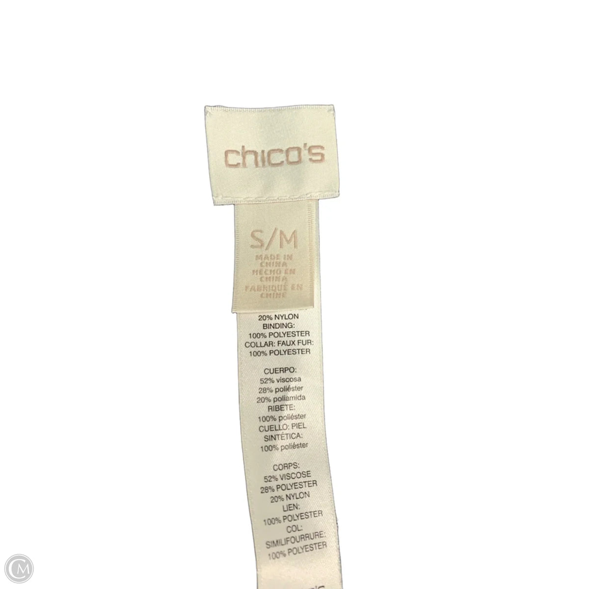 Poncho By Chicos In Grey, Size: M