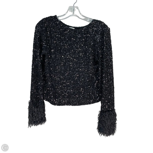 Blouse Long Sleeve By Maeve In Black, Size: M