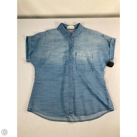 Top Short Sleeve By Cloth & Stone In Blue, Size: S
