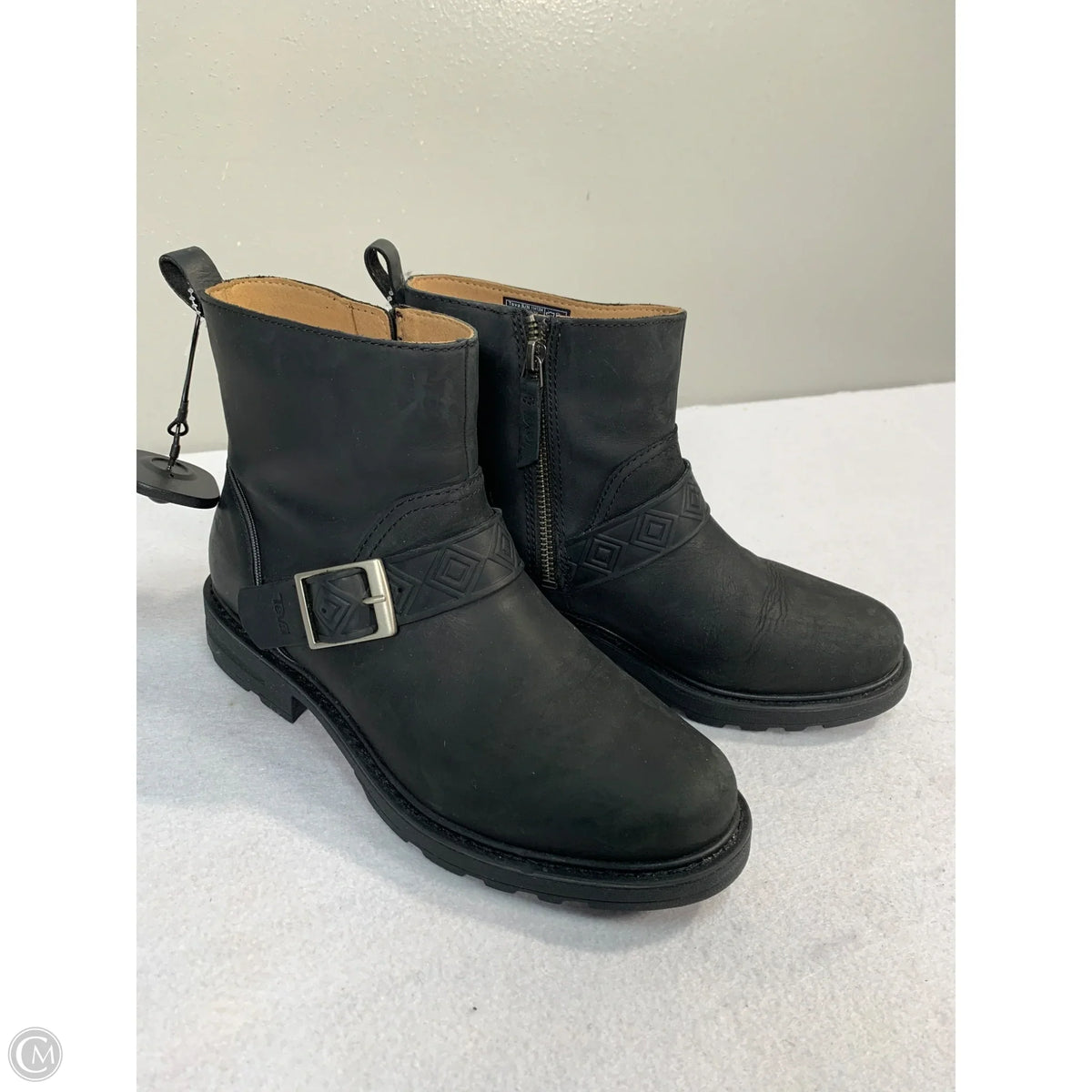 Boots Leather By Teva In Black, Size: 7