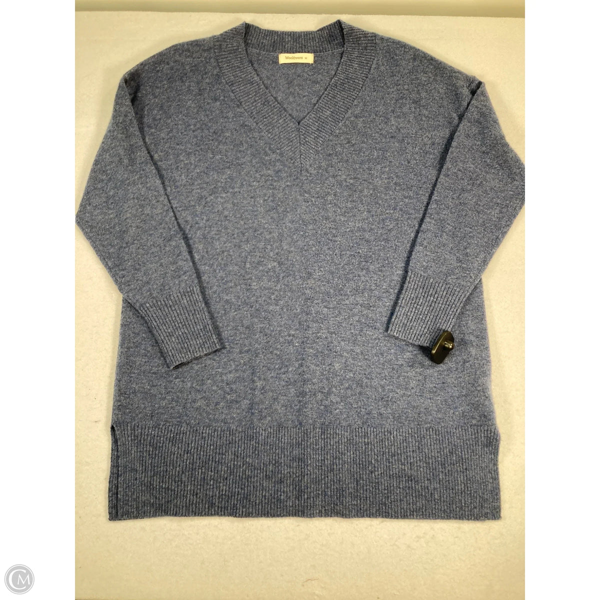 Sweater Cashmere By Clothes Mentor In Blue, Size: M