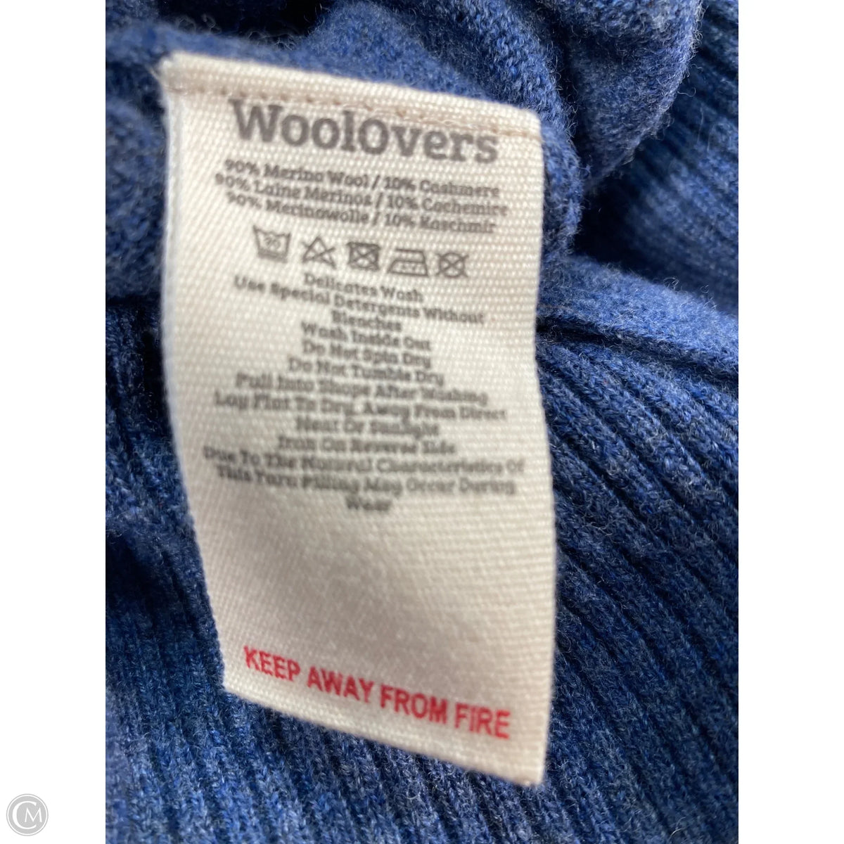 Sweater Cashmere By Clothes Mentor In Blue, Size: M