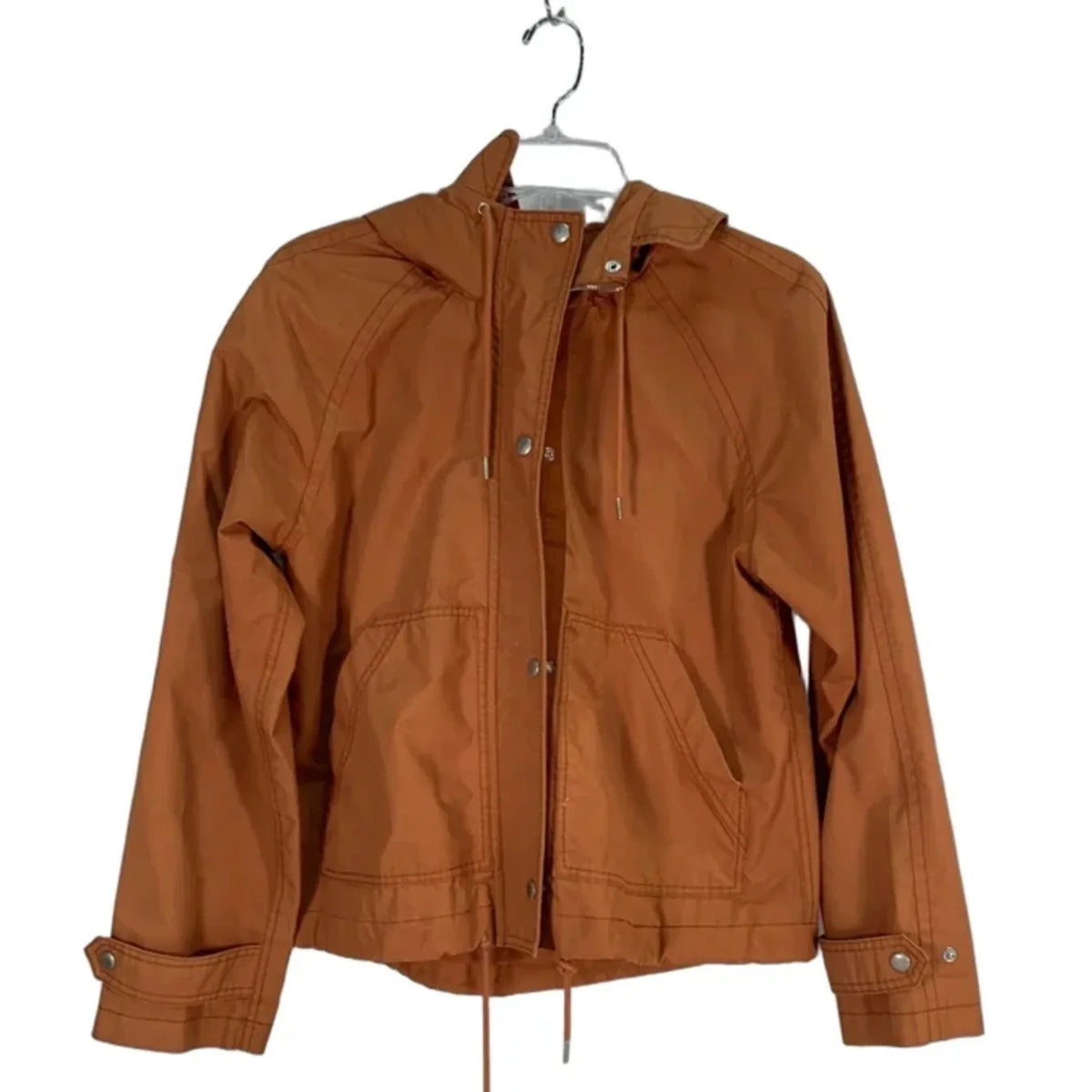 Coat Raincoat By Gap In Orange, Size: S