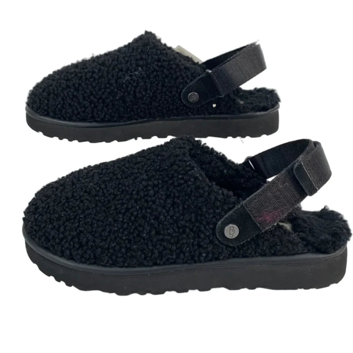 Slippers Designer By Ugg In Black, Size: 8
