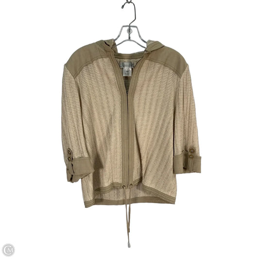 Jacket Luxury Designer By St John Collection In Tan, Size: L